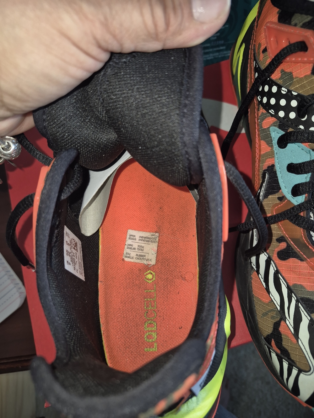 Nike Black Sneaker with Orange Insole